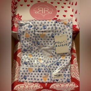 Roller Rabbit Festival Of Lights Polo Pajamas set NWT